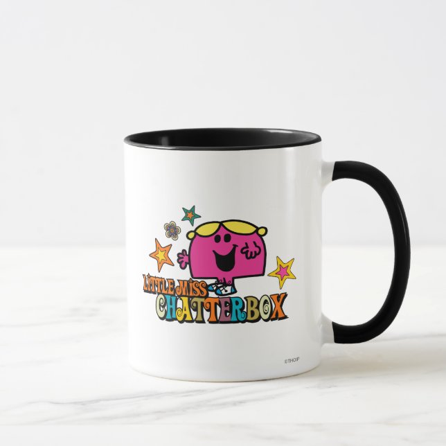 Tasse Little Miss Chatterbox & Étoiles colorées (Droite)