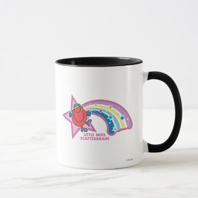 Tasse Little Miss Scattercerveau | Arc en ciel et étoile (Droite)