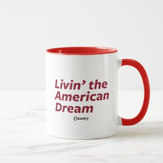 Tasse Livin le rêve américain (Droite)