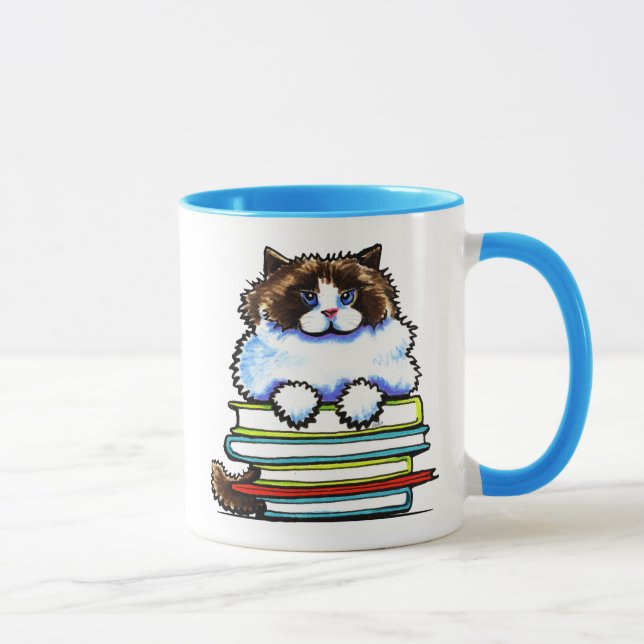 Tasse Livres Smart Ragdoll Kitty (Droite)