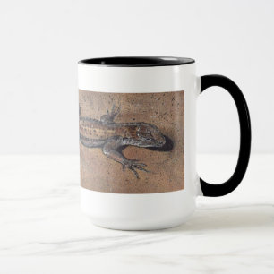 Tasse "Lizard sur le sable" Réaliste Reptile Musique