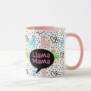 Tasse Llama Mama, Mug, fête des mères, cadeau