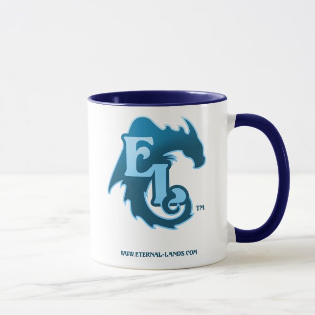 Tasse logo-Bleue d'EL (Droite)