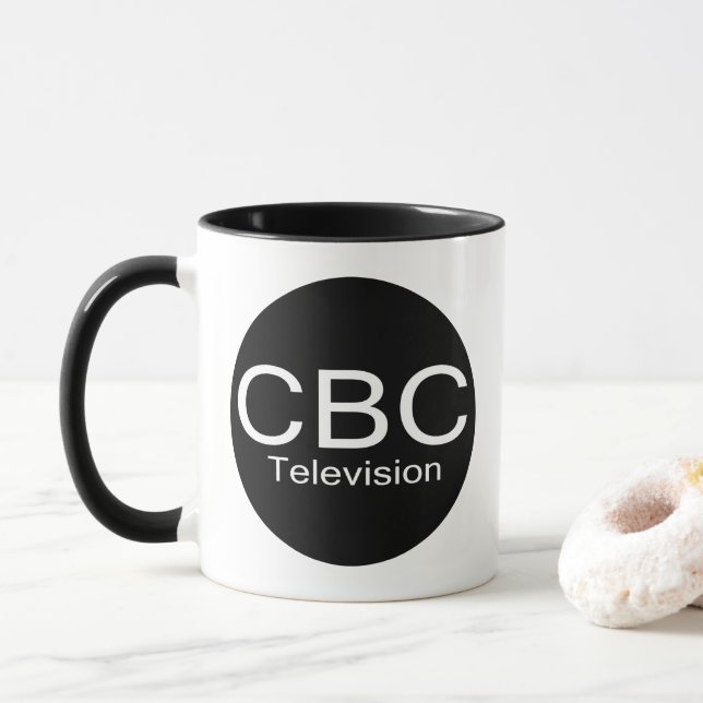 Tasse  Logo d'alternative de télévision de CBC (Avec donut)