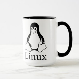 Tasse Logo de Linux avec Tux le pingouin de Linux