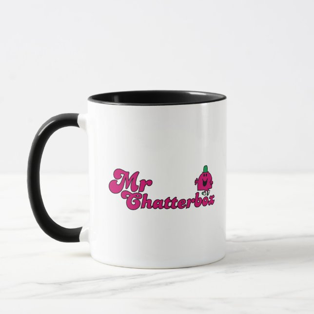 Tasse Logo Magenta M. Chatterbox (Gauche)