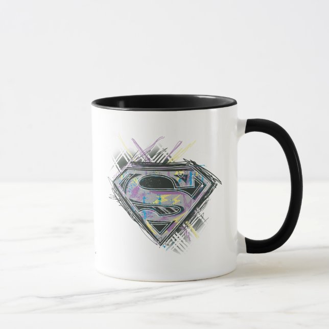 Tasse Logo Supergirl Scribbles (Droite)