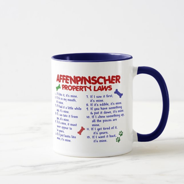 Tasse Lois 2 de propriété d'AFFENPINSCHER (Droite)