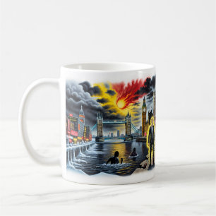 Tasse Londres en appelant le chaos ville apocalypt