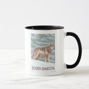 Tasse Loup gris StandingSouth Dakota