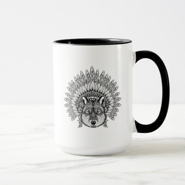 Tasse Loup inspiré dans le capot fait varier le pas de (Droite)