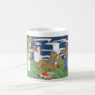 Tasse Loups-Garous Mangeant de la Pizza