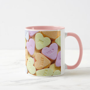 Tasse "Love" La Saint Valentin's Candy Heart Coffee Cup