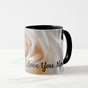 Tasse "Love You Mom" Rose Blanche