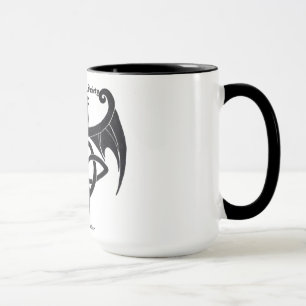 Tasse loyale de dragon de membre de société noir