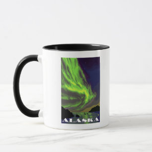 Tasse Lumières du Nord et Vintage voyage des orques