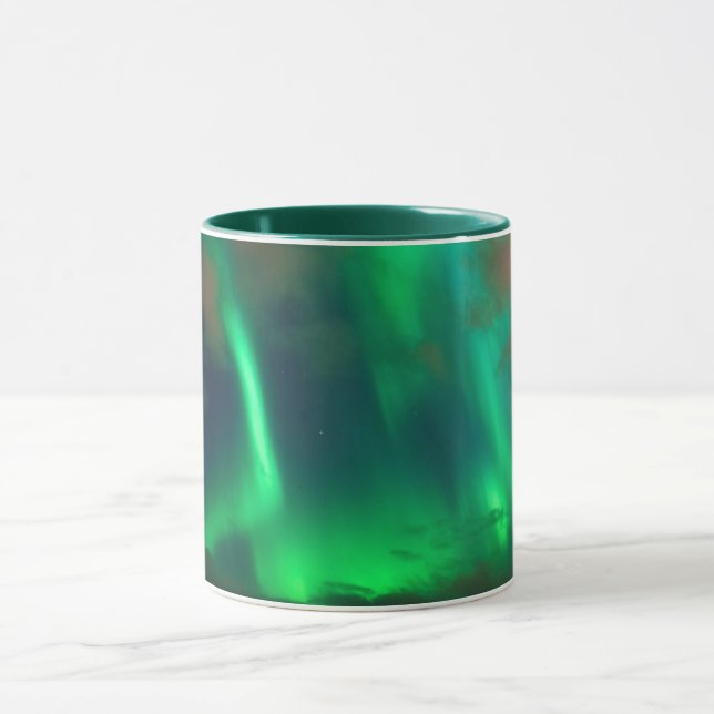 Tasse Lumières du nord, l'aurore Borealis (Centre)