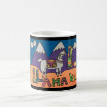 Tasse lunatique de lama