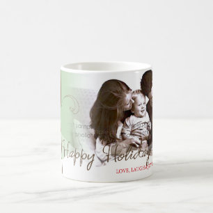 Tasse lunatique de photo de vacances d'arbres de