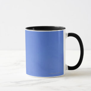 Tasse Lune brillamment allumée, silhouette des arbres d