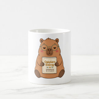 Tasse Lunettes Énergie de Capybara Imperturbable