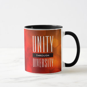 Tasse L'unité stylisée par la diversité