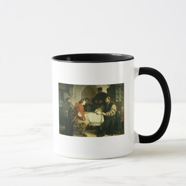 Tasse Luther chez le "Schwarzen Baeren" à Iéna, 1873 (Droite)