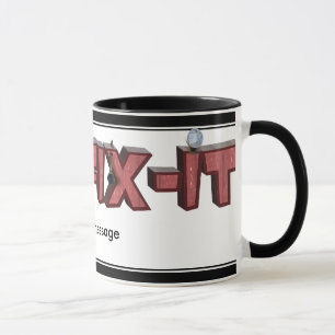Tasse M. Fix-It Conception De Texte En Bois (Avec Ongles