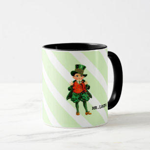 Tasse M. Lucky Nom personnalisé Saint Patrick
