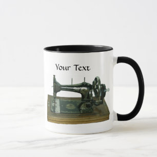 Tasse Machine à coudre vintage avec le texte