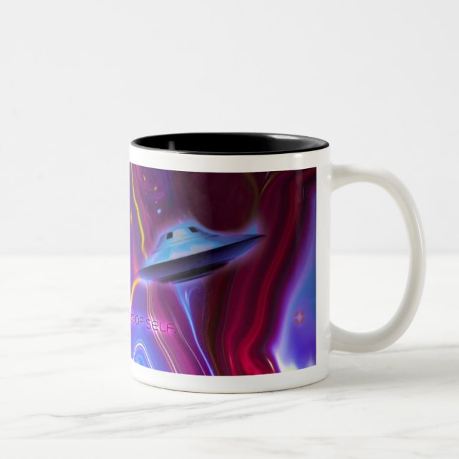 Tasse magenta de dimension d'UFO (Droit)
