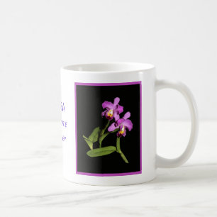 Tasse magenta renversante d'orchidée de Cattleya