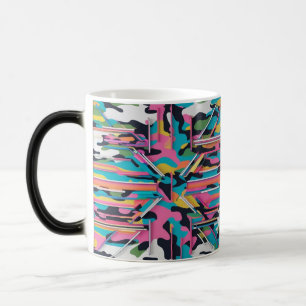 Tasse Magique à Camouflage Néon Pastel Changeant d
