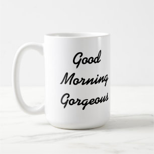 Tasse magnifique bonjour