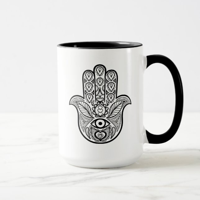 Tasse Main inspirée de Hamsa (Droite)