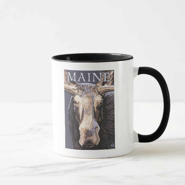 Tasse MaineMoose en gros plan (Droite)
