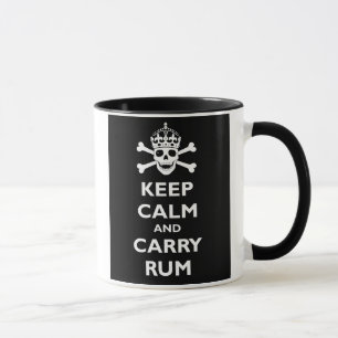 Tasse Maintenez calme et portez le rhum