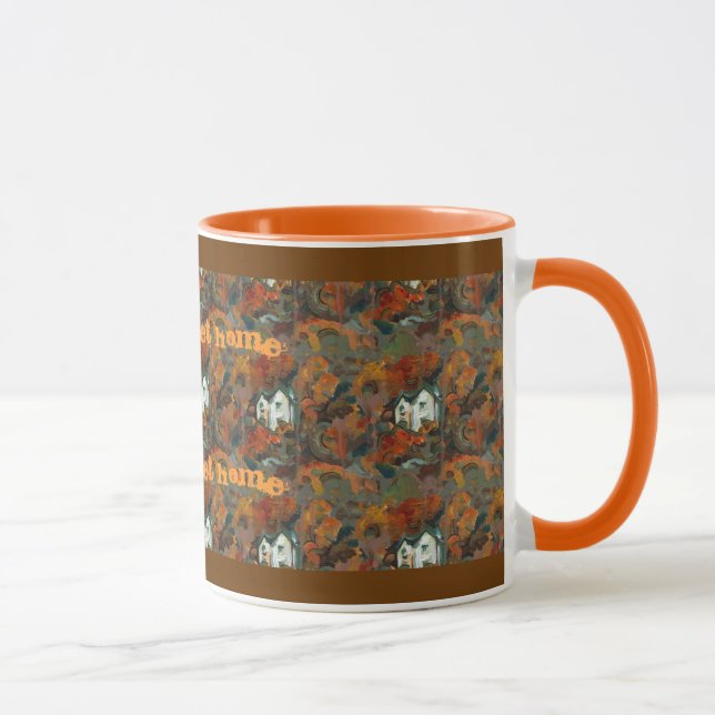 Tasse Maison Blanche et arbres d'automne (Droite)