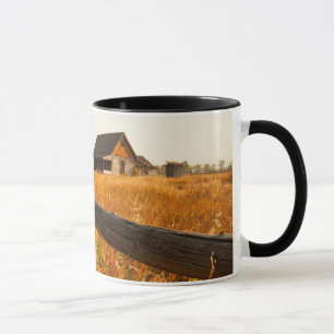 Tasse Maison de ferme et clôture de chemin de fer dans G