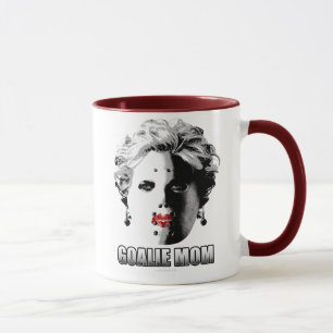 Tasse Maman de gardien de but d'hockey