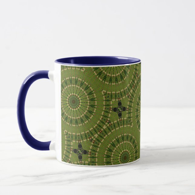 Tasse Mandala de la roue verte / Grünes Rad Mandala (Gauche)