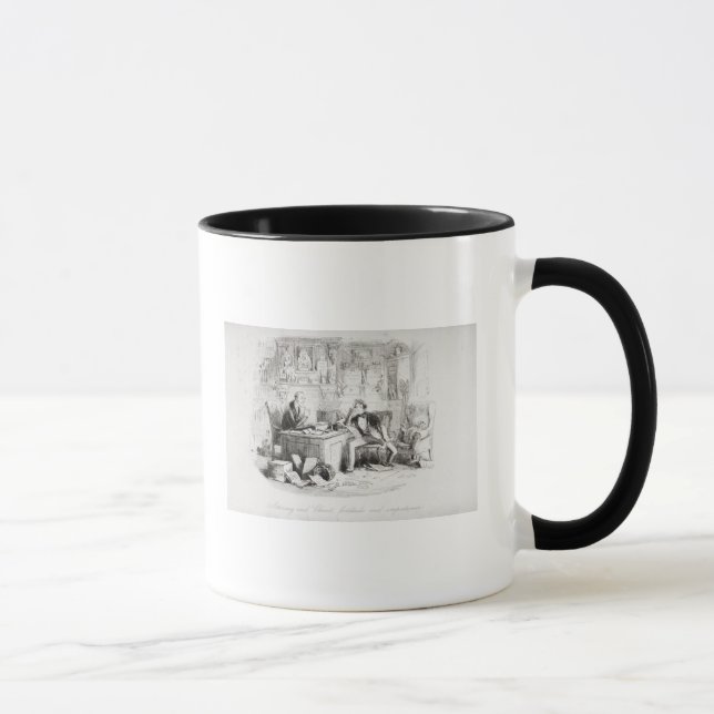 Tasse Mandataire et client, courage et impatience (Droite)