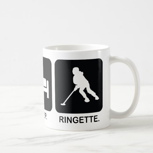 Tasse "mangez de sommeil de Ringette Ringette" (Droite)