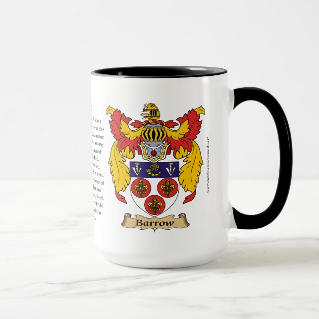 Tasse Manteau de famille de brouette des bras (Droite)