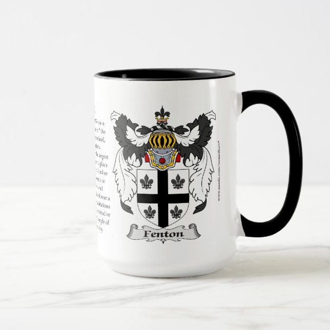 Tasse Manteau de famille de Fenton des bras (Droite)