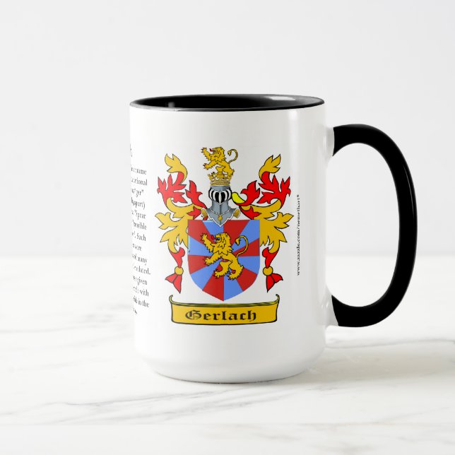 Tasse Manteau de famille de Gerlach des bras (Droite)