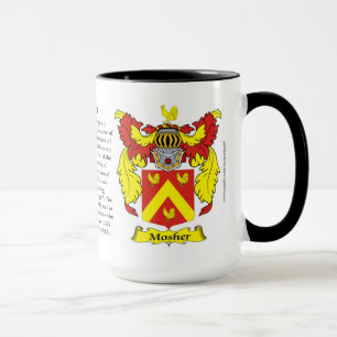 Tasse Manteau de famille de Mosher des bras