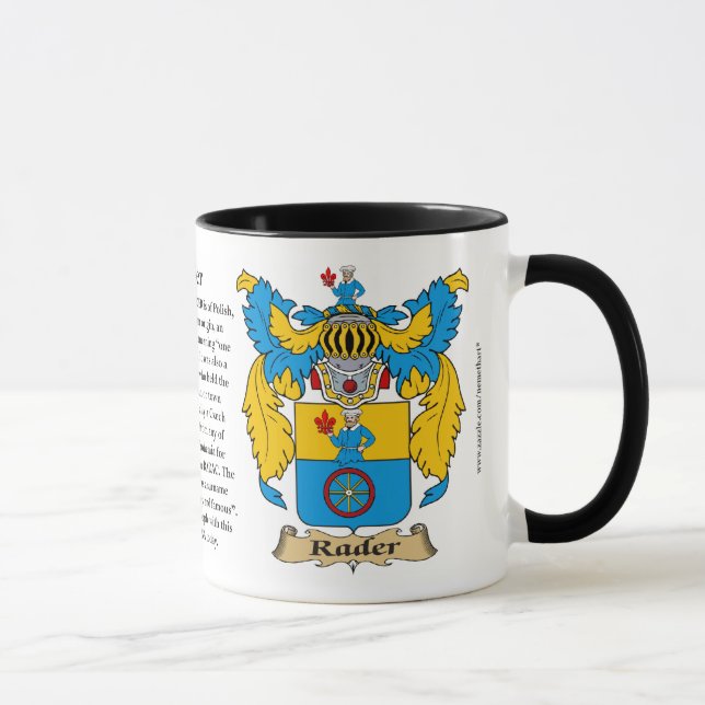 Tasse Manteau de famille de Rader des bras (Droite)