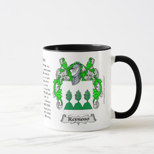 Tasse Manteau de famille de Reynoso des bras (Droite)