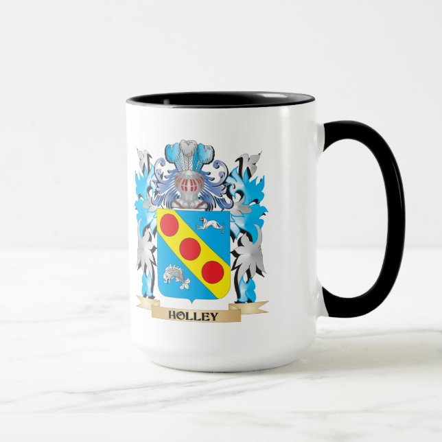 Tasse Manteau de Holley des bras - crête de famille (Droite)